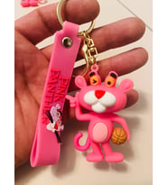 Pembe Panter Pink Panther 3D Silikon Anahtarlık – Karakter Çanta & Araba Süsü