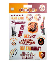 Galatasaray Fark Var Sticker Sheet Karışık Orijinal Lisanslı