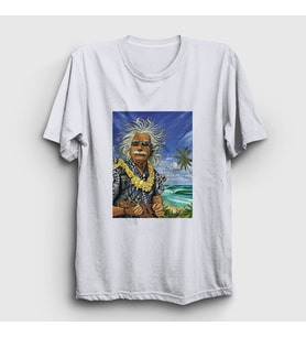 Presmono Unisex Beyaz Hawaii Albert Einstein T-Shirt 334158tt