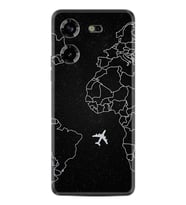 Tecno Pova 5 Kılıf Resimli Desenli Silikon Platinium Series Black Plane 1868