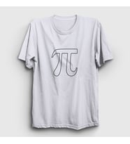 Presmono Unisex Beyaz Pi Sayısı Math Matematik T-Shirt 422087tt (Beyaz)