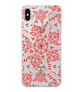 Apple iPhone XS Max Uyumlu Köşe Korumalı Antişok Kapak Nostalji Desen Tasarımlı Şeffaf  Kılıf