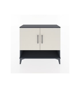 Arges Şifonyer 2 Raflı 2 Kapaklı 88x30x80 Antrasit-Aytaşı