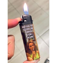 Pratik ve şık Avrupa Yakası Gazlı Çakmak, güvenle kullanılır