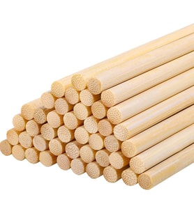 Ahşap Bambu Maket Patates Kızartma Çubuğu Çöp Şiş - Boy : 35 Cm./ En : 5 mm. - 500 Adet