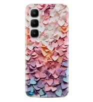 Infinix Hot 60 Kılıf Boutique Baskılı Resimli Renkli Kalpler Pcode -040