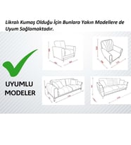 Altınkoza Still Jakarlı Streç Maxi Takım Koltuk Örtüsü / Modern / Lüx / 1.Kalite (3+3+1+1)