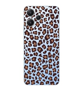 Xiaomi REDMI 12 Uyumlu Leopar Desenli Şeffaf Telefon Kılıfı