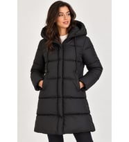Dewberry Kadın %100 Polyester Kaban Siyah Z8687 Günlük Dış Giyim, Kazak ve Gömlek Kombini, Seyahat Gardırobu