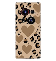 Phantom X2 Pro Kılıf Boutique Baskılı Resimli Leopar Kalp Pcode -068