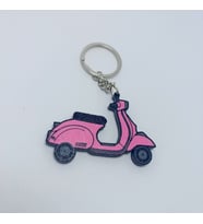 Pembe Motorsiklet Anahtarlık
