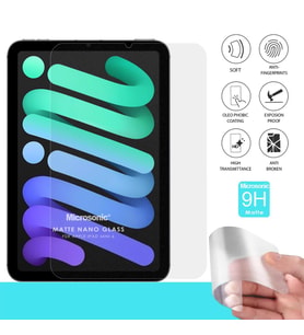 Microsonic Apple iPad Mini 6 2021 (A2567-A2568-A2569) Matte Nano Glass Cam Ekran Koruyucu (Renksiz)