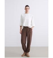 LCW Vision Kahverengi Beli Lastikli Kadın Jogger Pantolon