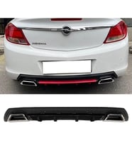 Opel İnsignia Siyah Difüzör Çiftli Kare Egzoz Görünümlü D Tip Difizör 2009 - 2013
