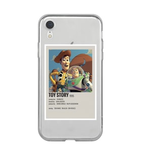 Iphone XR Uyumlu Toy Story Minimalist Poster Desenli Şeffaf Telefon Kılıfı