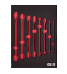 Brio Anahtar Yıldız Set 8 Parça 6X7-20X22 Sünger Yatak Boş