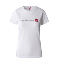 The North Face W S/S NeverStopExploring Tee-EU Kadın T-Shirt NF00A6PRFN41 (Beyaz)