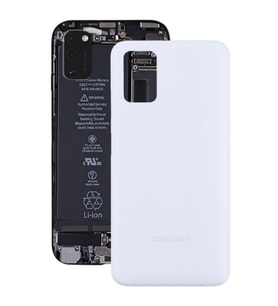 Samsung Galaxy A03s Uyumlu Arka Pil Batarya Kapağ SM-A037F (Beyaz)