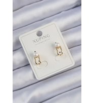Xuping Gold Renk İnci Taşlı Halka Küpe - TJ-BKP9386