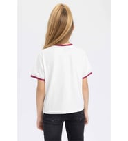 A0742A8/ER105 Defacto Kız Çocuk T-shirt ECRU