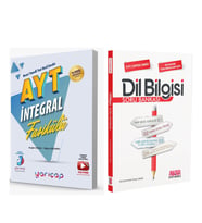 YarıÇap Yayınları AYT İntegral Fasikülleri ve AKM Dil Bilgisi Soru Bankası Seti 2 Kitap