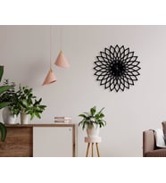BK Home Dekoratif 45cm Ahşap Duvar Saati-28 (Beyaz)