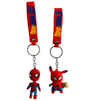Örümcek Adam Silikon Anahtarlık Spiderman Çanta Süsü 2 Adet