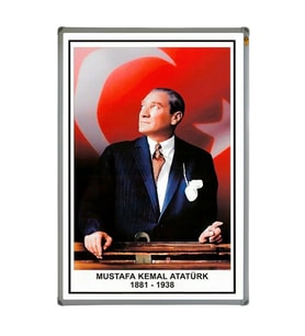 ATATÜRK PORTRESİ (Alüminyum Çerçeveli) - 50x70cm