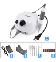 Metal Saplı Profesyonel Tırnak Matkap Makinesi 65w 35000rpm Elektrikli Tırnak Matkap Makinesi