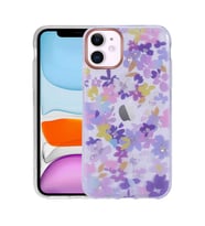 iPhone 11 Kılıf Desenli Simli Sert İnka Kılıf NO4