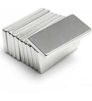 Magnet 10 Adet Köşeli Neodyum Mıknatıs Dikdörtgen 20X8X2 Mm