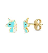Unicorn Çocuk Altın Küpe