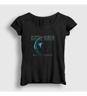 Presmono Kadın Siyah Armageddon Dimmu Borgir T-Shirt 141951tt