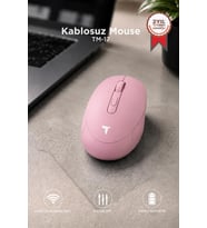 Torima Mouse Çift Modlu Sessiz Kablosuz Fare TM17 Pembe