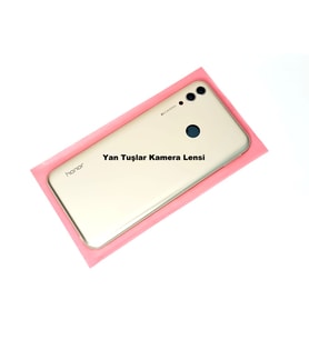 Tkgz Huawei Uyumlu Honor 8C Kasa Arka Kapak Pil Kapağı GOLD