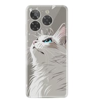 General Mobile Era 50 Kılıf Boutique Baskılı Resimli Beyaz Kedi Pcode -061