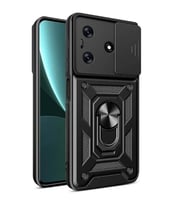 Coverzone Tecno Spark 10 4G ?le Uyumlu PhoenixShield Kamera Korumal? Kapak Tam Koruma Manyetik Vega Kapak Siyah