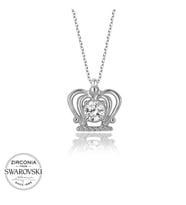 Swarovski Taşlı Gümüş Melek Bayan Kolye
