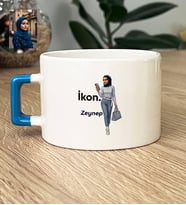 Kişiye Özel Karikatürlü İkon Lüks Fincan Doğum Günü Hediyesi