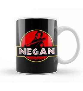 Jurassic Negan Walking Dead Park Kupa Bardak Porselen