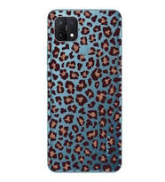 Oppo A15 / A15S Uyumlu Leopar Desenli Şeffaf Telefon Kılıfı