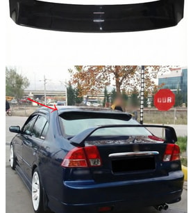🚘 Honda Civic VTEC 2 Cam Üstü Spoiler (Plastik)  Sportif Görünüm & Aerodinamik Tasarım (Standart)