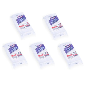 Poppy Plastik Lüx Şeffaf Kaşık - 18 Cm. - 3.2 Gr. - 50 Adetlik 5 Paket