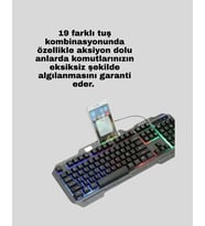 Mekanik LED Gaming Klavye Mouse Seti – Yüksek Tepki ve Ergonomi