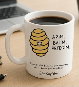 Komik - Esprili Kupaa Bardakk Arım Balım Peteğim Yazılı Komik Kupaa Bardakk