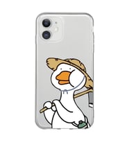 Iphone 11 Uyumlu Ördek Desenli Şeffaf Telefon Kılıfı