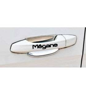 Megane Kapı Kolu ve Jant sticker seti 8 adet yazı 401