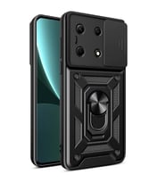 İnfinix Note 30 VIP Kılıf Kamera Korumalı Zırh Tank Sürgülü Vega Kapak (Siyah)