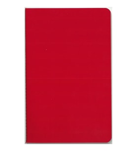 DEFFTER JUST SIMPLE SOFT ESNEK KAPAK İPLİK DİKİŞLİ 13x2.5cm KARELİ DEFTER 96 YP. - RED