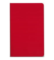 DEFFTER JUST SIMPLE SOFT ESNEK KAPAK İPLİK DİKİŞLİ 13x2.5cm KARELİ DEFTER 96 YP. - RED